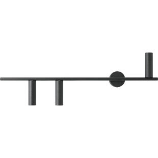 Kinkiet podłużny Trevo III lewy 81cm czarny Aldex