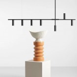 Lampa wisząca podłużna Trevo VII 145cm czarna Aldex