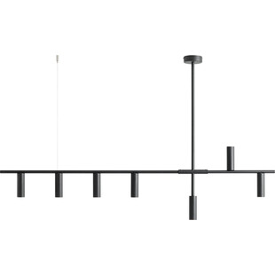 Lampa wisząca podłużna Trevo VII 145cm czarna Aldex