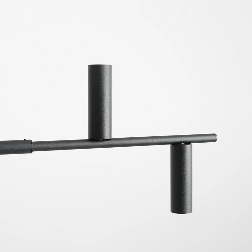 Lampa wisząca podłużna Trevo VII 145cm czarna Aldex