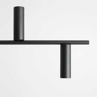 Lampa wisząca podłużna Trevo VI 126cm czarna Aldex