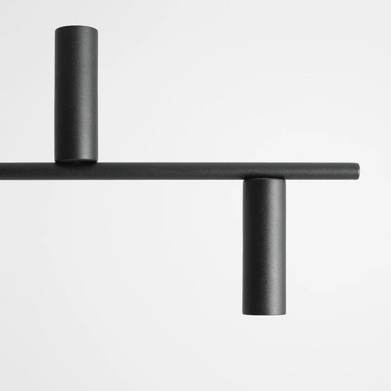 Lampa wisząca podłużna Trevo VI 126cm czarna Aldex
