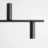 Lampa wisząca podłużna Trevo VI 126cm czarna Aldex