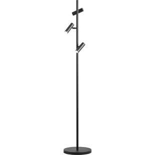 Lampa podłogowa z reflektorkami Trevo III czarna Aldex
