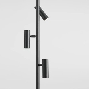 Lampa podłogowa Trevo III czarna Aldex | Minimalistyczny design