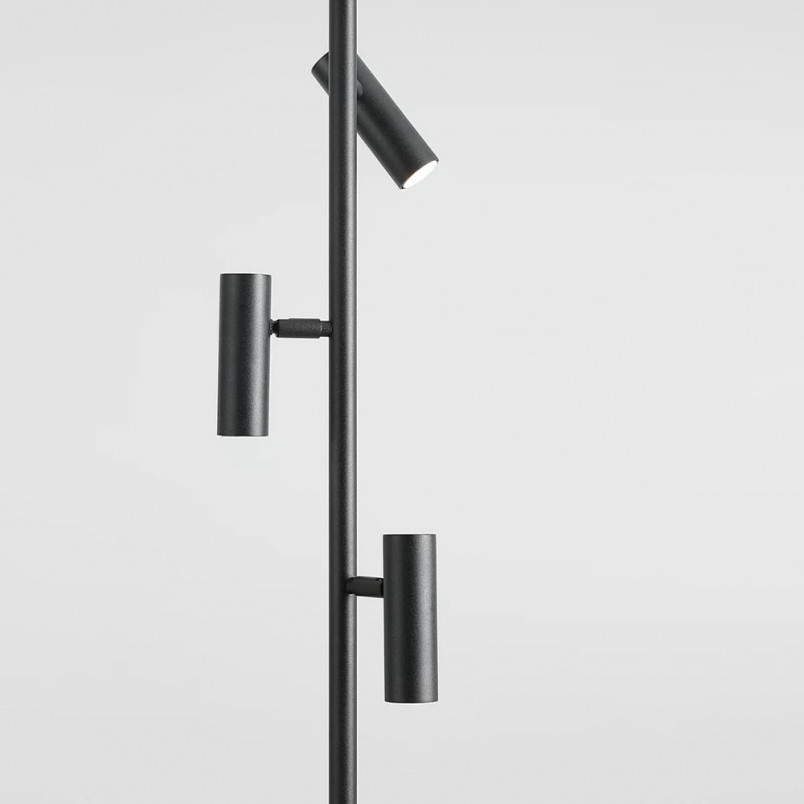 Lampa podłogowa Trevo III czarna Aldex | Minimalistyczny design