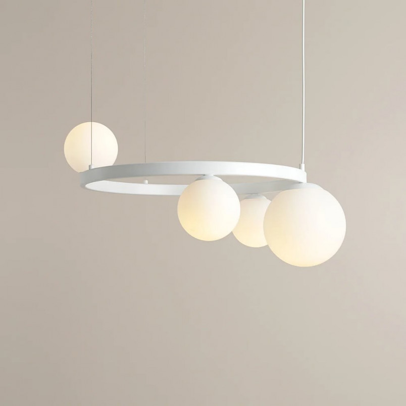 Lampa Wisząca Garda White Ring IV - Aldex | Szkło, Biały
