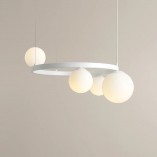 Lampa Wisząca Garda White Ring IV - Aldex | Szkło, Biały