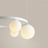 Lampa Wisząca Garda White Ring IV - Aldex | Szkło, Biały