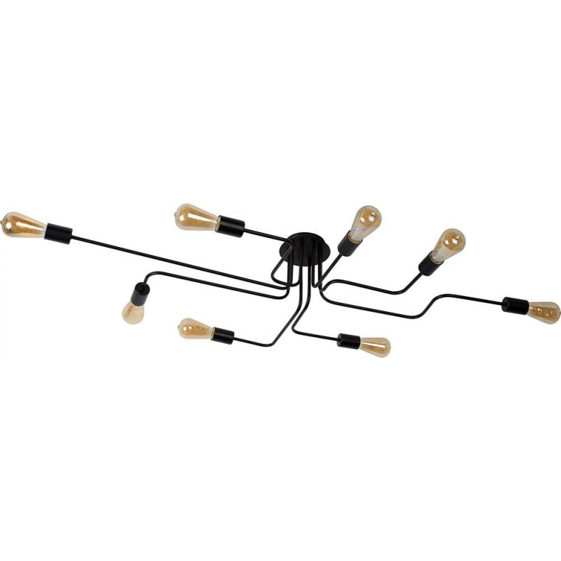Lampa sufitowa loft Lester VIII 150cm czarna | Lucide