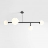 Lampa Sufitowa Szklane Kule Dione IV | Aldex