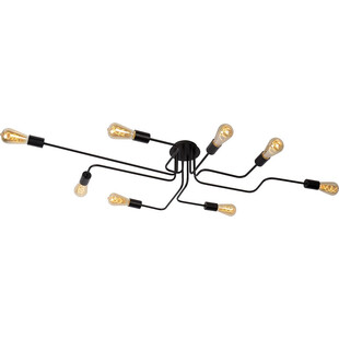 Lampa sufitowa loft Lester VIII Czarna marki Lucide