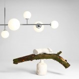 Lampa wisząca Dione VI - szkło, glamour, Aldex