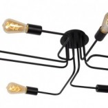 Lampa sufitowa loft Lester VIII 150cm czarna | Lucide