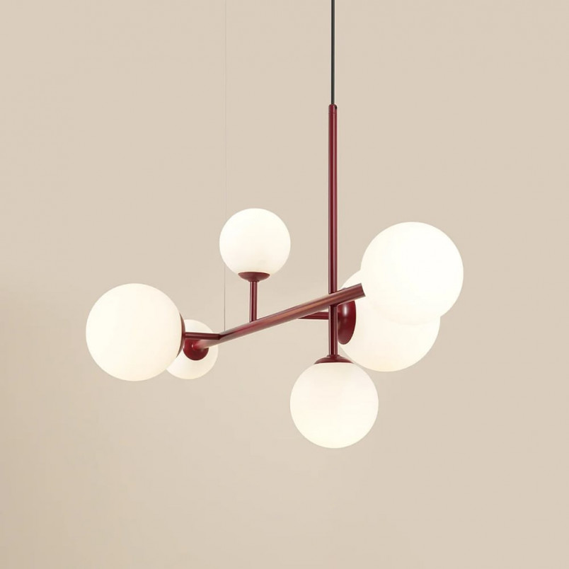 Lampa wisząca Dione biała Aldex | Szklane kule | Sklep Lamp