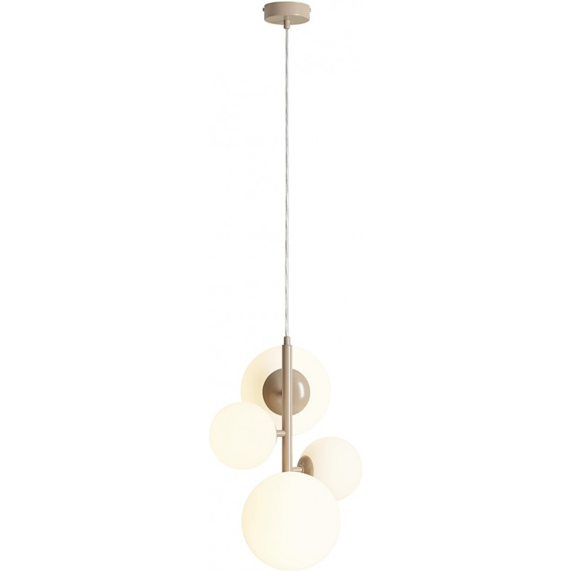 Lampa wisząca Bloom Aldex - 4 szklane kule, biała | Sklep Lamp
