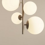 Lampa wisząca Bloom Aldex - 4 szklane kule, biała | Sklep Lamp