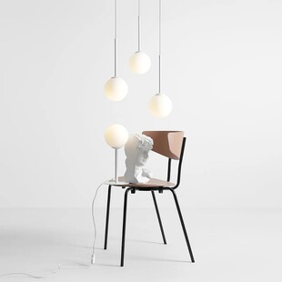 Lampa wisząca biała Aldex Bosso - 3 kule szklane | Sklep z lampami