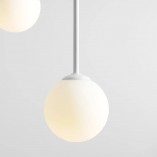 Lampa wisząca biała Aldex Bosso - 3 kule szklane | Sklep z lampami