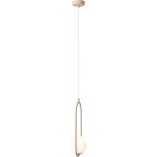 Lampa wisząca Riva - Szklana kula Aldex | Biało-beżowa