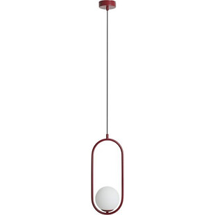 Lampa wisząca Riva Red Wine - Aldex | Szkło, Biało-Czerwona
