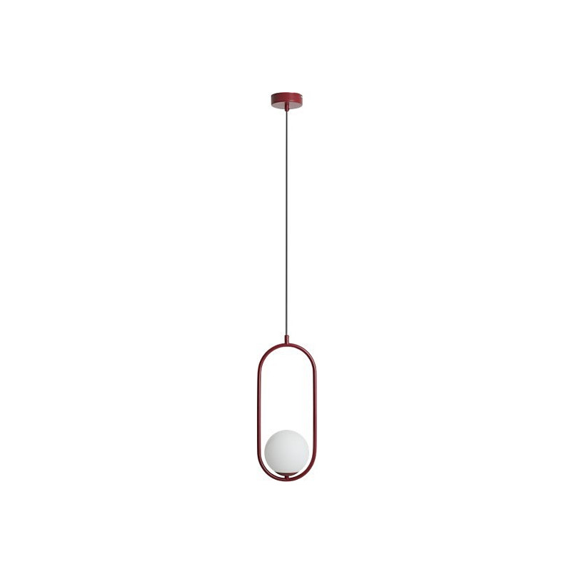 Lampa wisząca Riva Red Wine - Aldex | Szkło, Biało-Czerwona