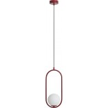 Lampa wisząca Riva Red Wine - Aldex | Szkło, Biało-Czerwona