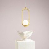 Lampa wisząca Riva - Szklana kula, design Aldex | Kup online