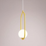 Lampa wisząca Riva - Szklana kula, design Aldex | Kup online