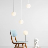 Lampa sufitowa szklana Pinne Medium biała Aldex | Sklep z lampami