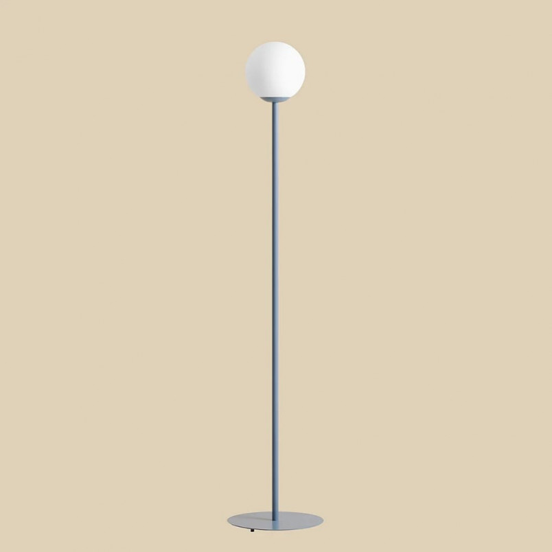Lampa podłogowa szklana kula Aldex Pinne Colours | Dusty Blue