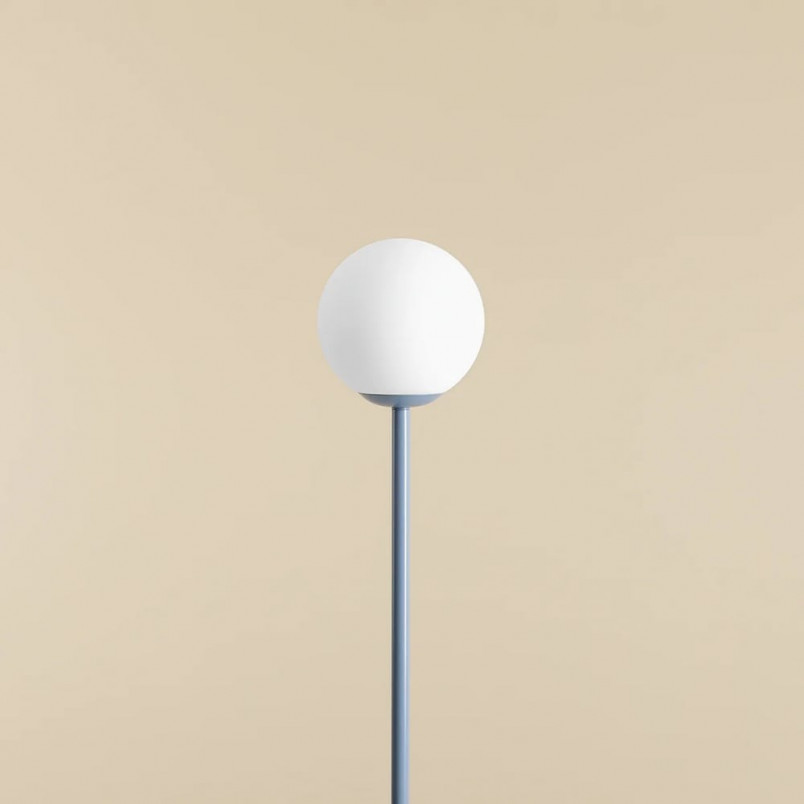 Lampa podłogowa szklana kula Aldex Pinne Colours | Dusty Blue