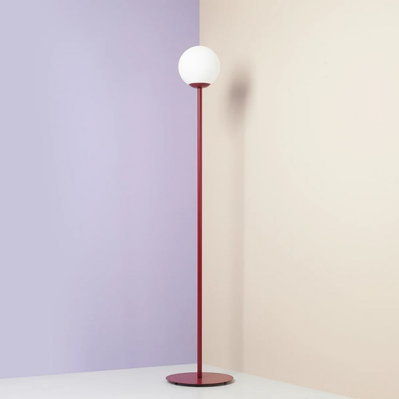 Lampa podłogowa szklana kula Pinne Colours - Aldex