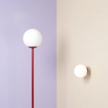 Lampa podłogowa szklana kula Pinne Colours - Aldex