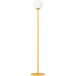 Lampa podłogowa szklana kula Aldex Pinne Colours - Musztardowa | Sklep Lamp