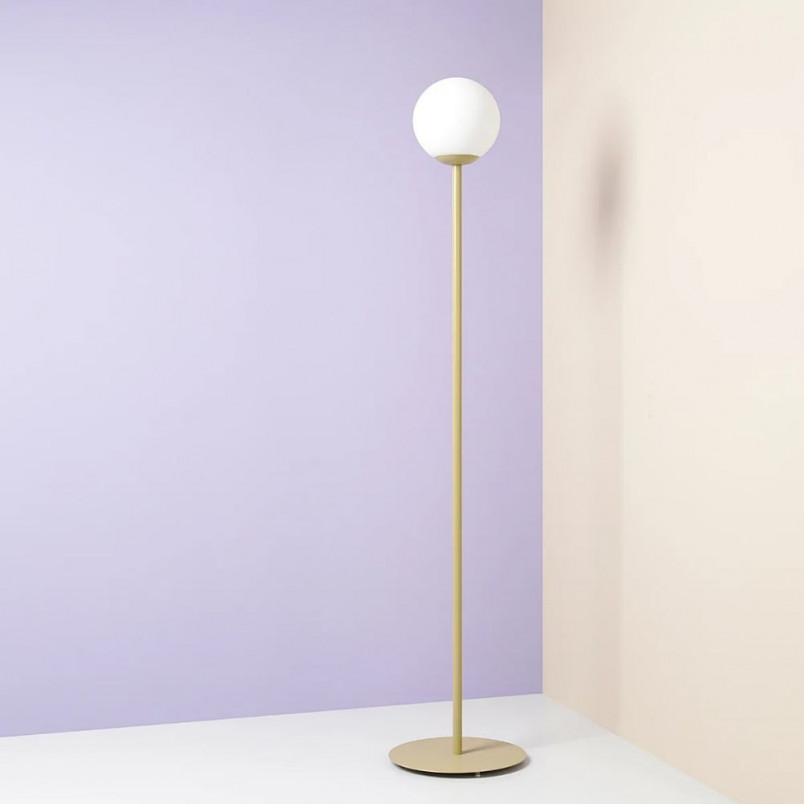 Lampa podłogowa szklana kula Pinne Colours - Aldex