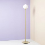 Lampa podłogowa szklana kula Pinne Colours - Aldex