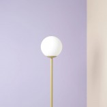 Lampa podłogowa szklana kula Pinne Colours - Aldex