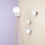 Lampa podłogowa szklana kula Pinne Colours - Aldex