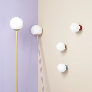 Lampa podłogowa szklana kula Pinne Colours - Aldex