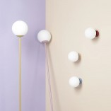 Lampa podłogowa szklana kula Pinne Colours - Aldex