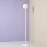 Lampa podłogowa szklana kula Pinne biała Aldex | Kup online