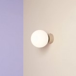 Kinkiet szklany Ball Colours Aldex | Retro, Biały, E14