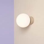 Kinkiet szklany Ball Colours Aldex | Retro, Biały, E14