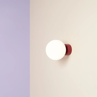 Kinkiet szklany Aldex Ball Colours - Biały, Retro | Kup online