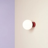 Kinkiet szklany Aldex Ball Colours - Biały, Retro | Kup online