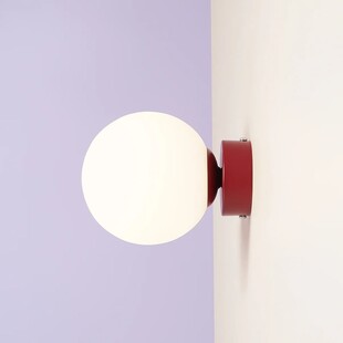 Kinkiet szklany Aldex Ball Colours - Biały, Retro | Kup online
