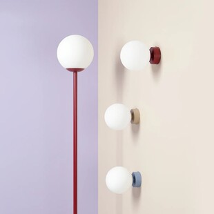 Kinkiet szklany Aldex Ball Colours - Biały, Retro | Kup online