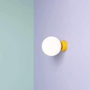 Kinkiet szklany Aldex Ball Colours - Biały | Retro Design