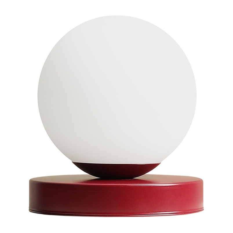 Lampa stołowa szklana Aldex Ball Colours Red Wine - Elegancki design